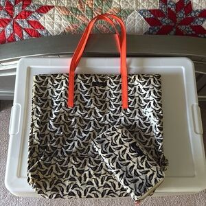 Kate Spade crow/bird tote with matching wallet